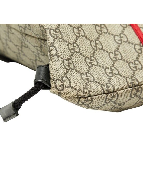 Gucci GG Supreme Angry Cat Rucksack Backpack Beige Black Nylon